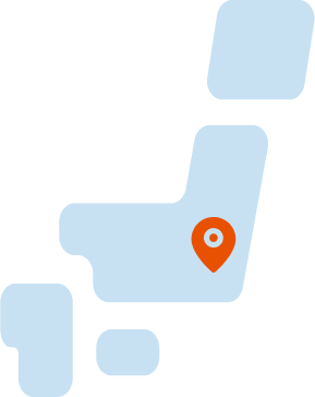 拠点数：地図イメージ